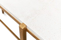 Shagreen White Console Table - Ornate Home