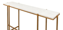 Shagreen White Console Table - Ornate Home