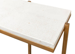 Shagreen White Console Table - Ornate Home