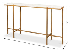 Shagreen White Console Table - Ornate Home