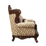 Shalisa Chair with 2 Pillows in Walnut - Ornate Home