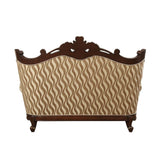 Shalisa Loveseat with 5 Pillows in Walnut - Ornate Home