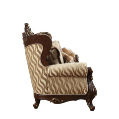Shalisa Sofa with 7 Pillows in Walnut - Ornate Home