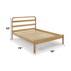 Shamia Natural Full Bed - Ornate Home