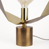 Shamir Gold Geometric Metal Table Lamp - Ornate Home
