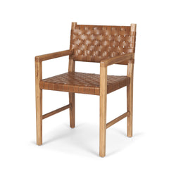 Shane Brown Curved Back Dining Arm Chair