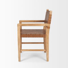 Shane Brown Curved Back Dining Arm Chair