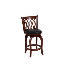 Shapel Dark Cherry Swivel Counter Height Chair (Set of 2) - Ornate Home