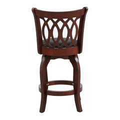 Shapel Dark Cherry Swivel Counter Height Chair (Set of 2) - Ornate Home
