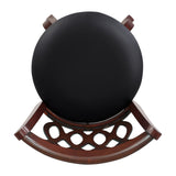 Shapel Dark Cherry Swivel Counter Height Chair (Set of 2) - Ornate Home