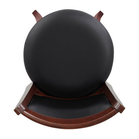 Shapel Dark Cherry Swivel Counter Height Chair (Set of 2) - Ornate Home