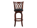 Shapel Dark Cherry Swivel Pub Height Chair (Set of 2) - Ornate Home
