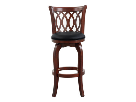 Shapel Dark Cherry Swivel Pub Height Chair (Set of 2) - Ornate Home