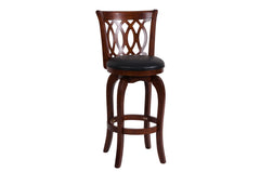 Shapel Dark Cherry Swivel Pub Height Chair (Set of 2) - Ornate Home