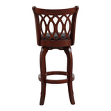 Shapel Dark Cherry Swivel Pub Height Chair (Set of 2) - Ornate Home