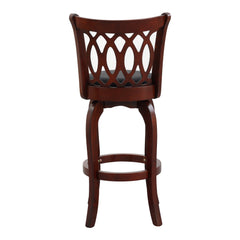 Shapel Dark Cherry Swivel Pub Height Chair (Set of 2) - Ornate Home