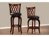 Shapel Dark Cherry Swivel Pub Height Chair (Set of 2) - Ornate Home