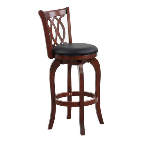 Shapel Dark Cherry Swivel Pub Height Chair (Set of 2) - Ornate Home