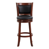 Shapel Dark Cherry Swivel Pub Height Chair (Set of 2) - Ornate Home