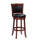 Shapel Dark Cherry Swivel Pub Height Chair (Set of 2) - Ornate Home