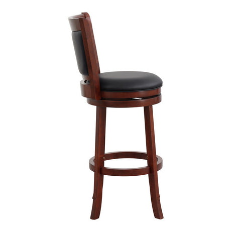 Shapel Dark Cherry Swivel Pub Height Chair (Set of 2) - Ornate Home