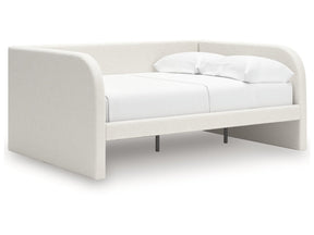 Shapella Tan/White Full Upholstered Day Bed (Online Special Price) - Ornate Home