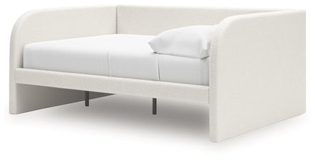 Shapella Tan/White Full Upholstered Day Bed (Online Special Price) - Ornate Home