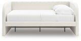 Shapella Tan/White Full Upholstered Day Bed - Ornate Home