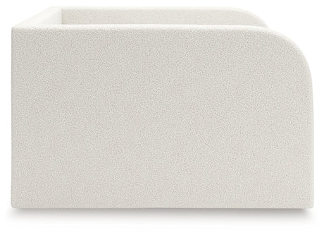 Shapella Tan/White Full Upholstered Day Bed - Ornate Home