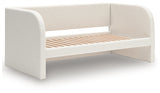 Shapella Tan/White Twin Upholstered Day Bed (Online Special Price) - Ornate Home