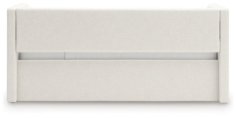 Shapella Tan/White Twin Upholstered Day Bed (Online Special Price) - Ornate Home