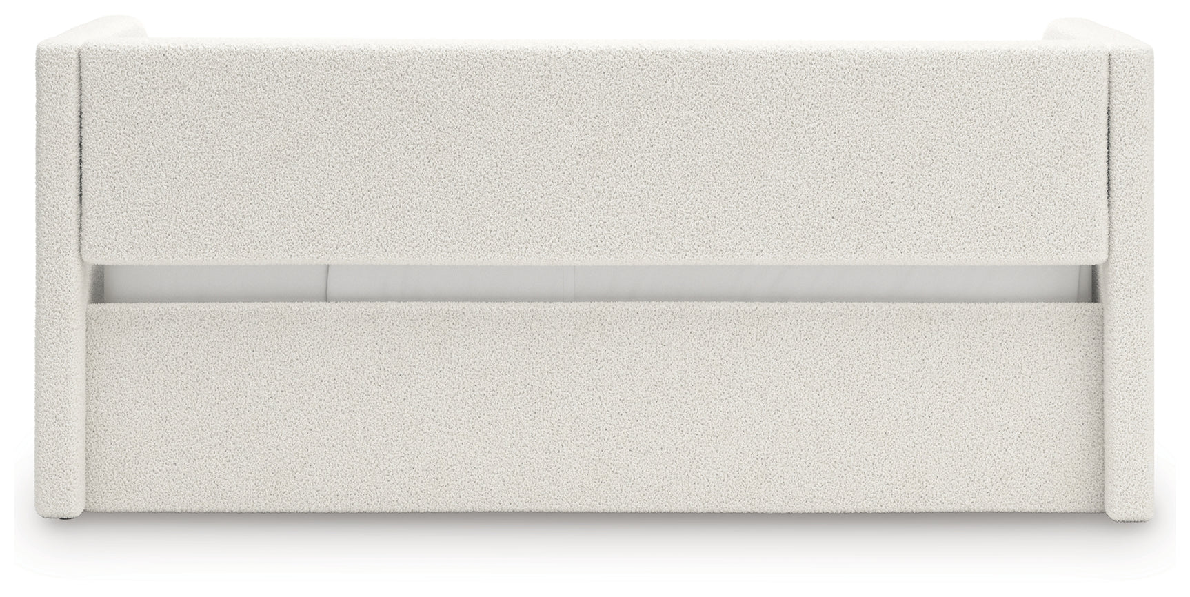 Shapella Tan/White Twin Upholstered Day Bed - Ornate Home