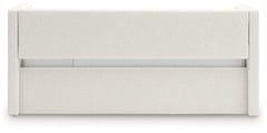 Shapella Tan/White Twin Upholstered Day Bed - Ornate Home