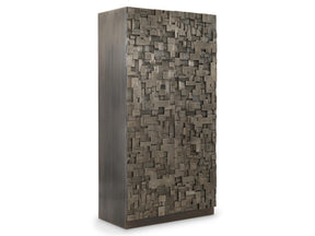 Sharaab Antique Silver Storage Cabinet - Ornate Home