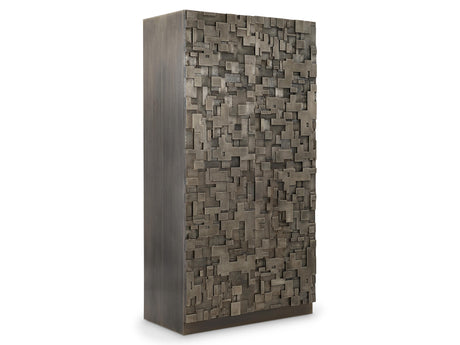 Sharaab Antique Silver Storage Cabinet - Ornate Home