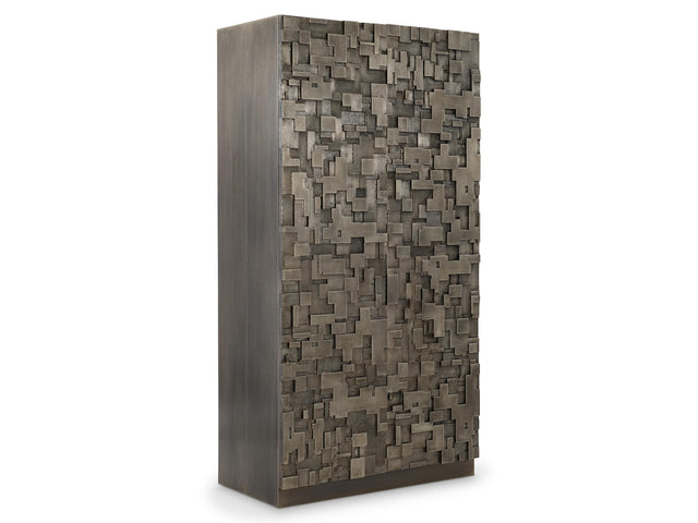 Sharaab Antique Silver Storage Cabinet - Ornate Home