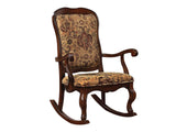 Sharan Fabric & Cherry Rocking Chair - Ornate Home