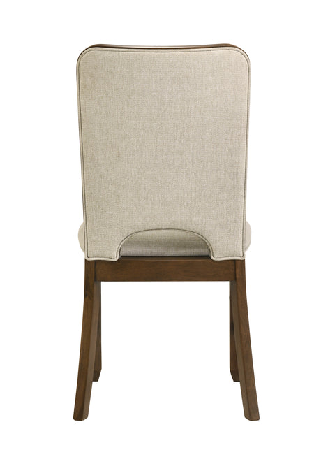 Shari Beige/Brown Side Chair (Set of 2) - Ornate Home
