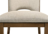 Shari Beige/Brown Side Chair (Set of 2) - Ornate Home