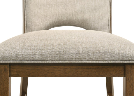 Shari Beige/Brown Side Chair (Set of 2) - Ornate Home