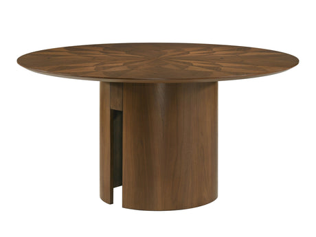 Shari Brown Round Dining Table - Ornate Home