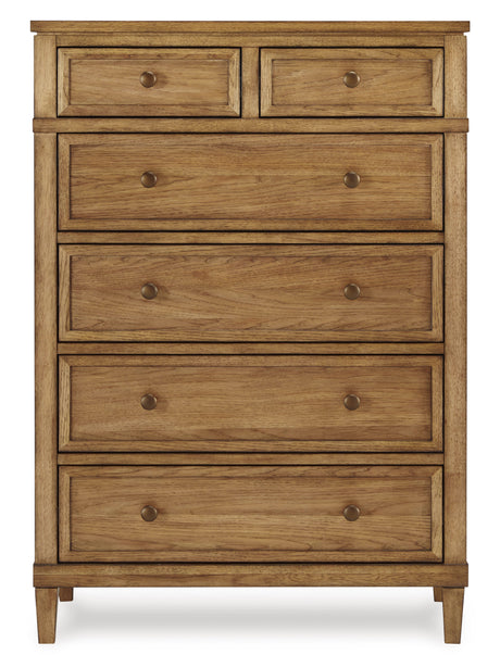 Sharlance Brown Six Drawer Chest - Ornate Home