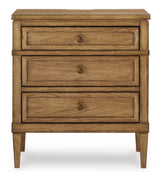 Sharlance Brown Three Drawer Nightstand (Online Special Price) - Ornate Home