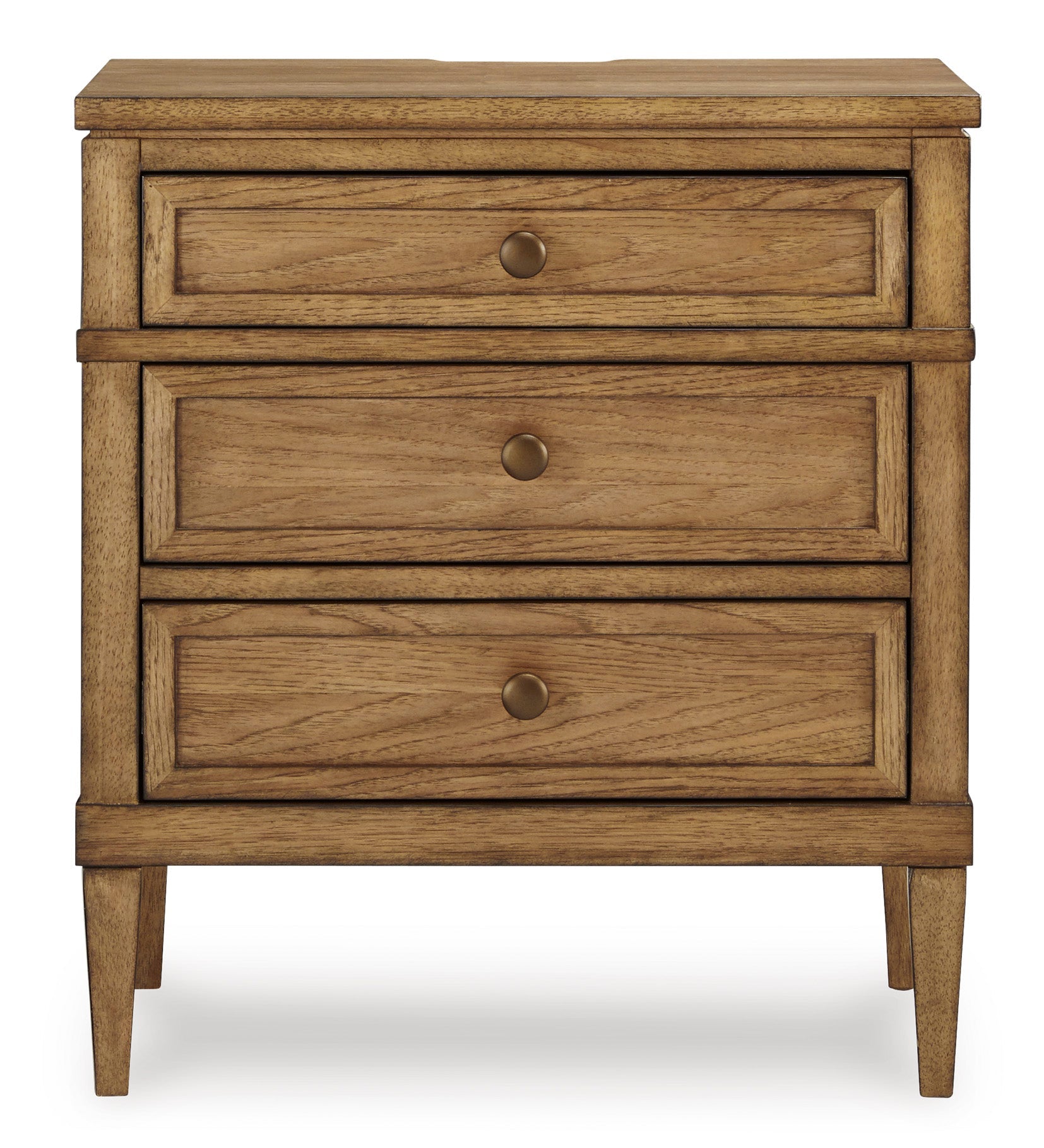 Sharlance Brown Three Drawer Nightstand (Online Special Price) - Ornate Home