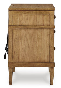 Sharlance Brown Three Drawer Nightstand - Ornate Home