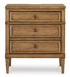 Sharlance Brown Three Drawer Nightstand - Ornate Home
