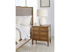 Sharlance Brown Three Drawer Nightstand - Ornate Home