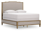 Sharlance Green/Brown Queen Upholstered Panel Bed (Online Special Price) - Ornate Home