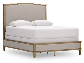 Sharlance Green/Brown Queen Upholstered Panel Bed (Online Special Price) - Ornate Home