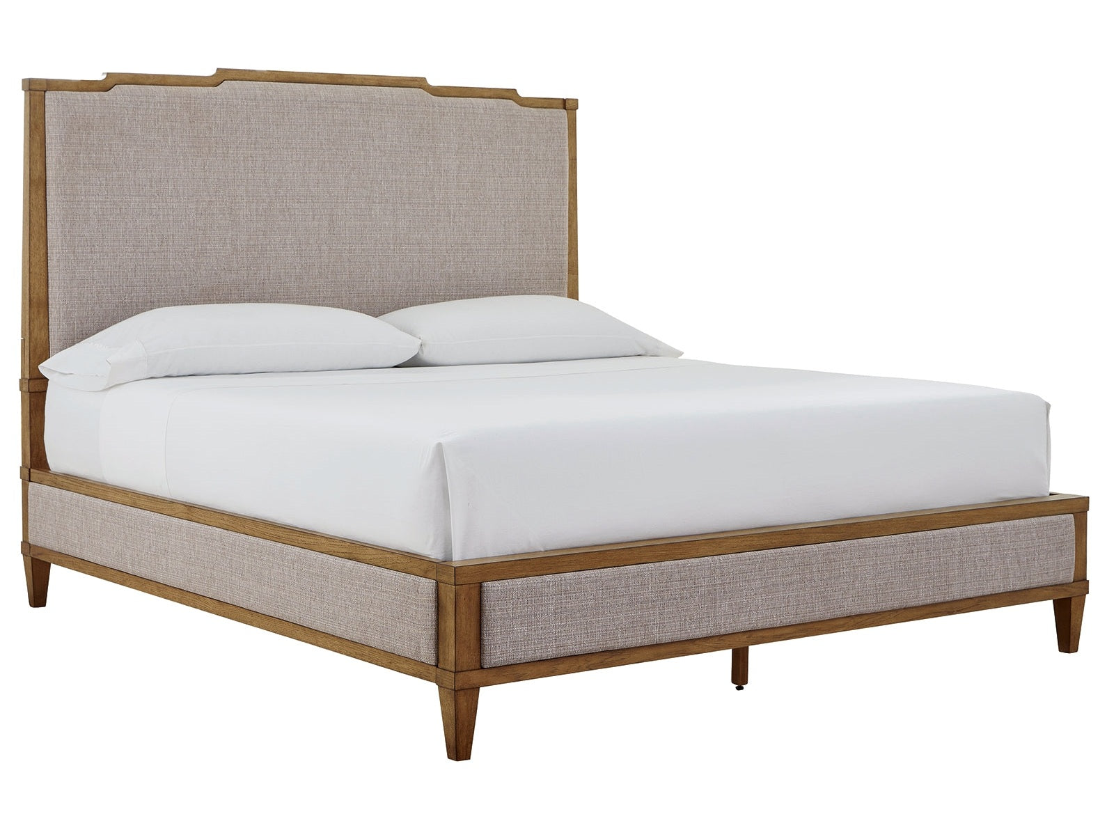 Sharlance Light Brown California King Upholstered Panel Bed (Online Special Price) - Ornate Home